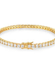 Luxury 14K Gold & Brass Tennis Bracelet – Timeless Bracelet