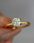 Brilliant Moissanite Solitaire Ring – Ethical Luxury with Diamond-like Sparkle