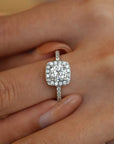 Radiant Moissanite Solitaire Ring – Ethical Elegance with Unmatched Sparkle