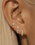 Elegant Gold Plated Stud Earrings Set