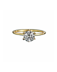 Brilliant Moissanite Solitaire Ring – Ethical Luxury with Diamond-like Sparkle