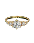 Moissanite Engagement Ring – Premium 1ct Brilliant Cut Solitaire Ring in 14K Gold