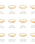 Brooklyn Zodiac Ring