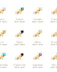 Mia Zodiac Stud Earring