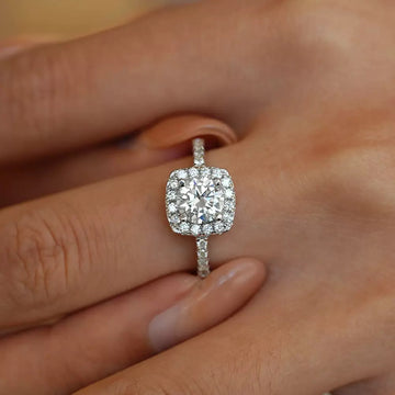 Radiant Moissanite Solitaire Ring – Ethical Elegance with Unmatched Sparkle