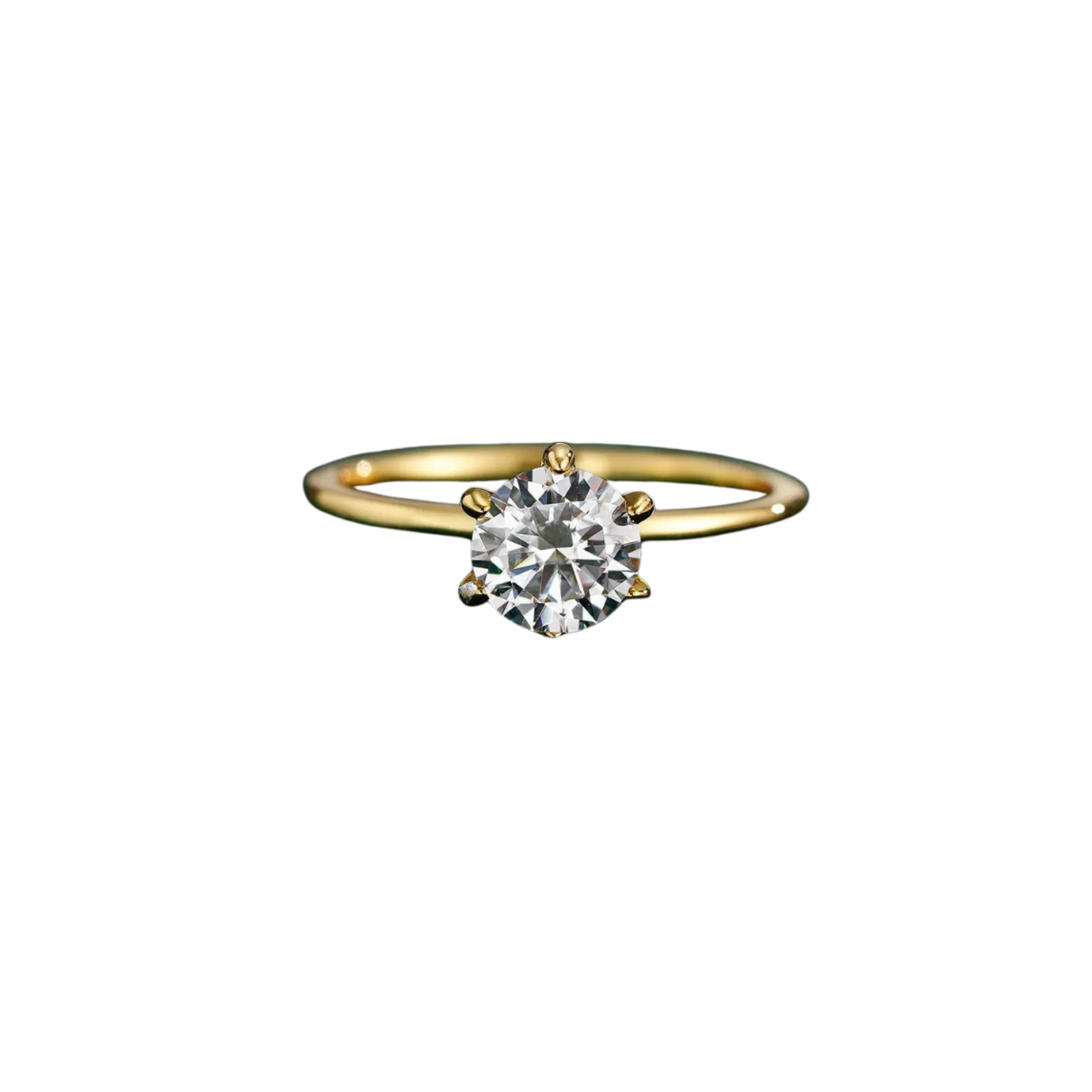 Brilliant Moissanite Solitaire Ring – Ethical Luxury with Diamond-like Sparkle