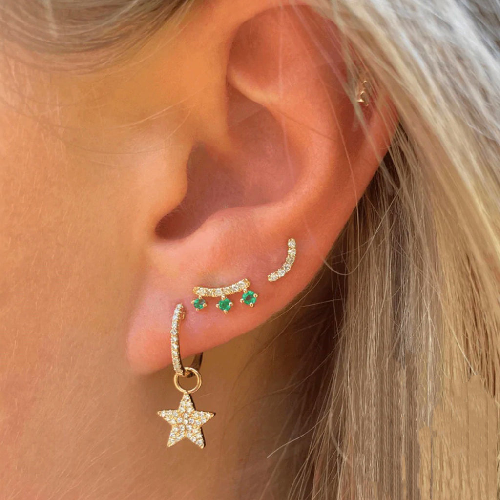 Elizabeth Zirconia Stud Earrings