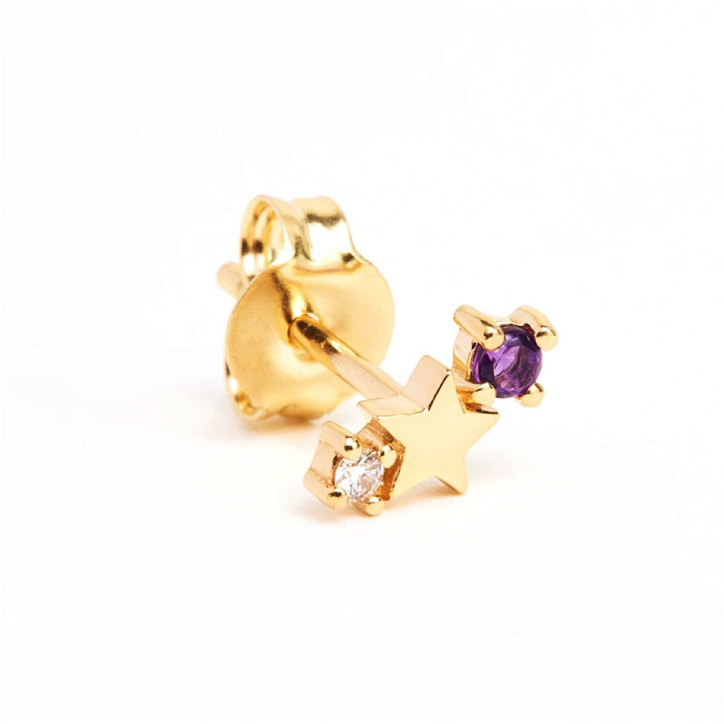 Mia Zodiac Stud Earring