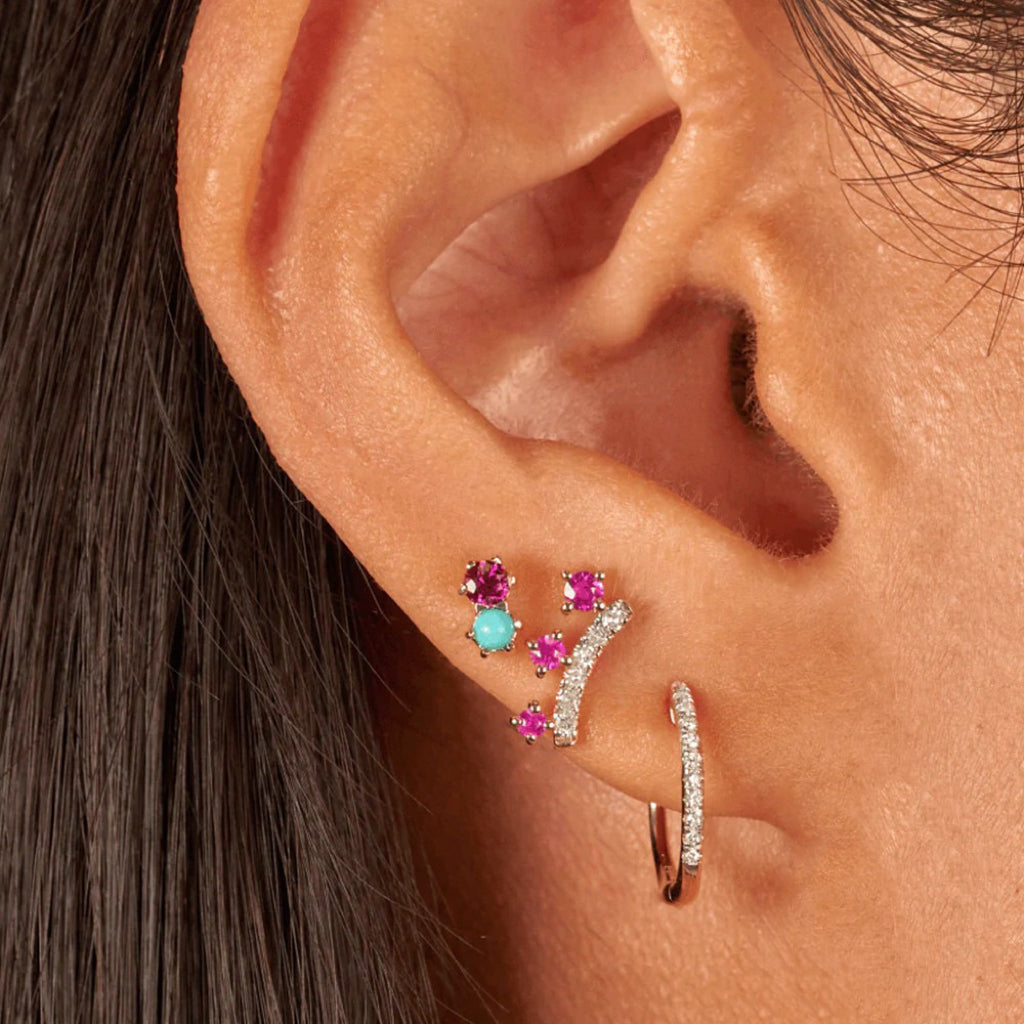 Elizabeth Zirconia Stud Earrings