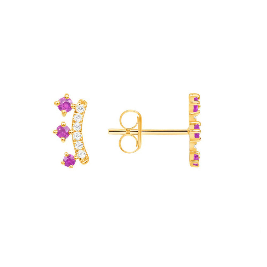 Elizabeth Zirconia Stud Earrings