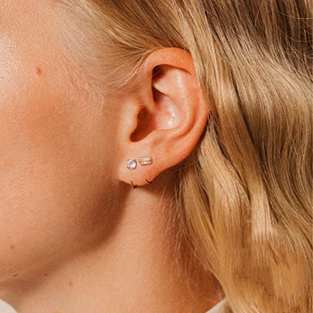 Charlotte Zirconia Huggies Hoops