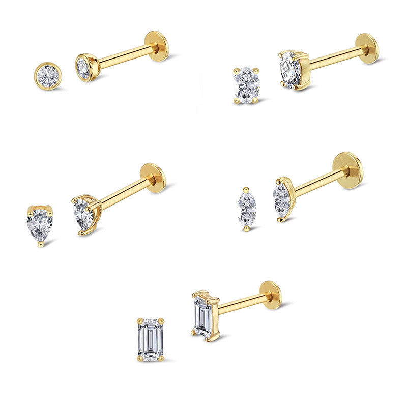 Olivia Threaded Labret Earring